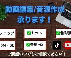 Youtube等の動画編集承ります イメージ1
