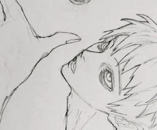 シャープペンで素敵な人物イラスト描きます 2000円のイラスト⁉️ラフ提案数、修正無制限‼️