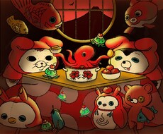レトロでゆるかわいいイラスト描きます 早い！安い！アイコンやグッズ、ビジネスなど幅広く利用可能♪