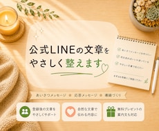 公式LINEの初期文章づくりを作成します イメージ1