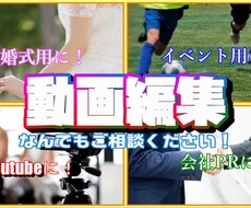 簡単な動画でも大歓迎！　動画制作できます