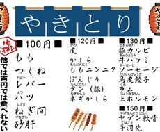 飲食店メニュー表またはチラシを作成します イメージ1