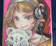 アナログ色鉛筆の、SNS用アイコン、似顔絵描きます イメージ1