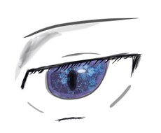 イラスト目だけ描きます イメージ1
