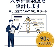 中小企業の人事評価制度を設計します イメージ1