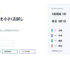 X投稿案を初回お試しで作成します イメージ1