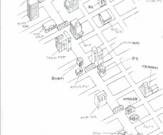 これで道に迷わない！立体地図制作します ビルや細かい建造物まで立体的に地図制作します。