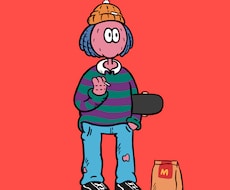 ポップなキャラクターのアイコンを制作します イメージ1