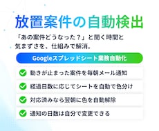 放置案件を毎朝自動で通知する仕組みを作ります イメージ1