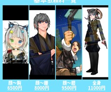 SNS用アイコン・イラストのキャラクター作成します