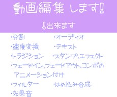 動画編集 します イメージ1