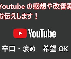 辛口/褒め希望ok★動画の感想をお伝えします イメージ1