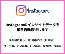 Instagramの分析自動化シートを販売します 各投稿のいいね、保存数、リーチ数をスプレッドシートに自動出力