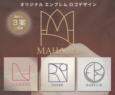モノグラム・エンブレムロゴをデザインします ３案無料｜修正無制限｜アルファベットを幾何学的に構築するロゴ