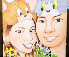 モニター募集！超そっくり！親しみある似顔絵描きます リアルとデフォルメをかけ合わせ！プレゼントや自分用に！