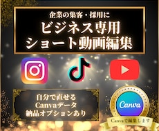 ビジネス集客に特化したショート動画を編集します イメージ1