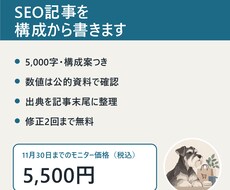 IT・BtoB向けSEO記事を構成から書きます イメージ1