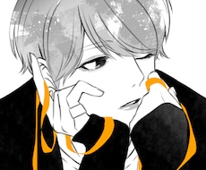 凛としたモノクロ無糖系✦コミック風にお描きします イメージ1