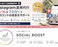 インスタ運用を7日間代行します 1日いいね80〜100件・フォロー5〜10件をお試し代行