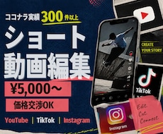 SNSや広告に使える縦型ショート動画編集を承ります 元企業のSNS担当がニーズに合わせたお洒落な動画に仕上げます