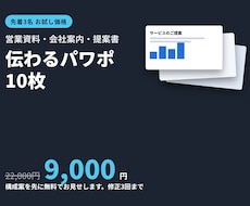 伝わるパワポ10枚をお試し価格で作ります イメージ1