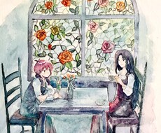 創作イラスト　デジタル、アナログどちらでも描きます ファンタジー、ホラー、GL、BLジャンルは問いません。