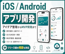 iOS/Androidアプリ開発をサポートします アイデア整理からMVP開発・改修・リリース相談まで対応
