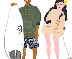 カラーで人物イラスト制作します イメージ1