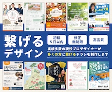 プロデザイナーが多くの方と繋げるチラシを作ります 納得できるまで修正無制限で高品質なデザイン