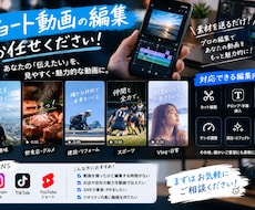 動画編集全般受けます イメージ1