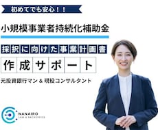 小規模事業者持続化補助金の事業計画書を作成します 【コンサル x 投資銀行】短納期で高品質な事業計画書の作成