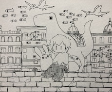 可愛い？不気味？ちょっと不思議なイラスト描きます イメージ1