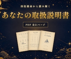 お試し版・四柱推命であなたの取扱説明書を作ります 生まれつき・扱い方・時期を、根拠つきでお届けします