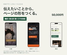 構成とデザインからLPを制作します イメージ1