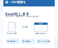 紙帳票をExcel化します 紙・PDFをExcel化します