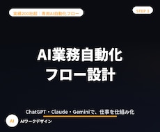 ChatGPT等で業務自動化の仕組みを設計します イメージ1