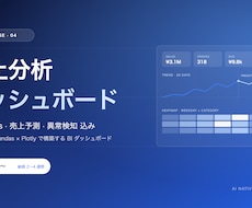 売上分析ダッシュボードをAI開発で作成します AI Insights付き分析ダッシュボードを短納期で