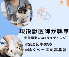 臨床獣医師がペットのための記事をライティングします イメージ1