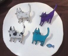 お子様やペット等の似顔絵をブローチにします イメージ1
