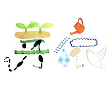 水彩で手描きのお名前アートを描きます イメージ1