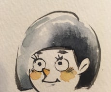 アナログ水彩でイラストを描いて、画像でお渡しします SNSなどのアイコンにお困りの方✳︎✳︎