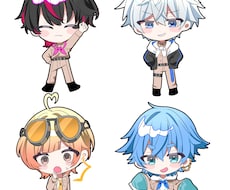 商用利用込み！ぷにぷに二頭身のSDイラスト描きます 7月上旬納期可！〇お急ぎ〇募集中お気軽にご相談ください！