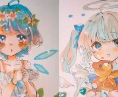 可愛い女の子のイラストや動物のイラストを描きます イメージ1