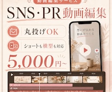 SNS・PR動画を見やすく編集します 丸投げOK｜ショートも横型も対応