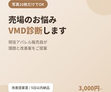 売場写真10枚で診断／現役VMDが課題を改善します イメージ1