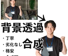 背景透過・合成します イメージ1