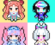 ドット絵制作いたします アニメーションGIFも対応可能