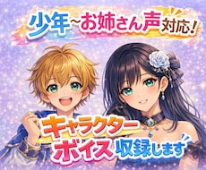 少年・お姉さん声対応※キャラクターボイス収録します イメージ1