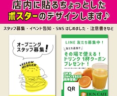 店内に貼るちょっとしたポスターデザインします イメージ1