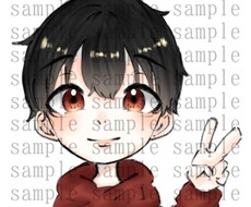 オリジナルSNSちびキャラアイコン描きます イメージ1